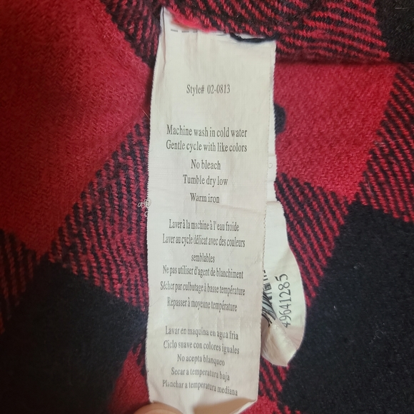 SWS Women's Lumberjack Cabincore Boyfriend Button-down Shirt size S - Picture 8 of 12